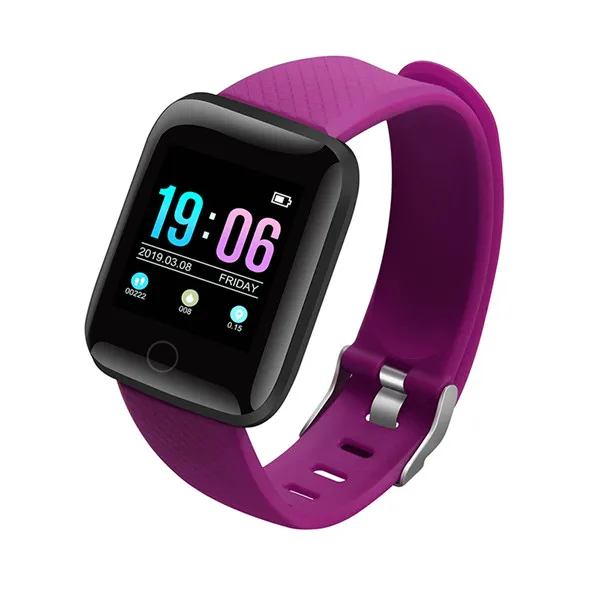 

2019 new product hot sale smart band 116 plus heart rate fitness watch smart bracelet a6s, Black;blue;red;green;purple