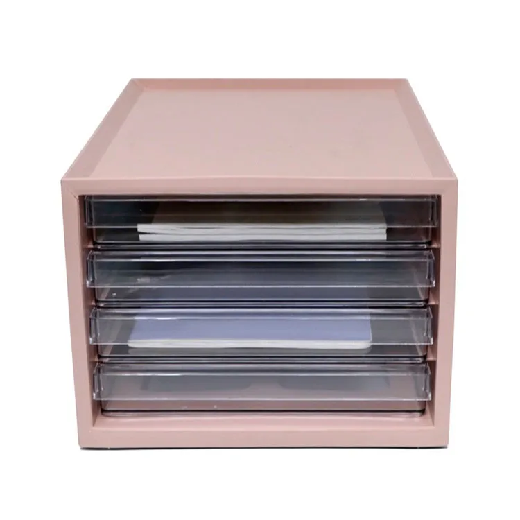 

Clear plastic drawer document a4 storage box