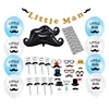 2019 party supplies little man banner mustache photo props birthday party decoration
