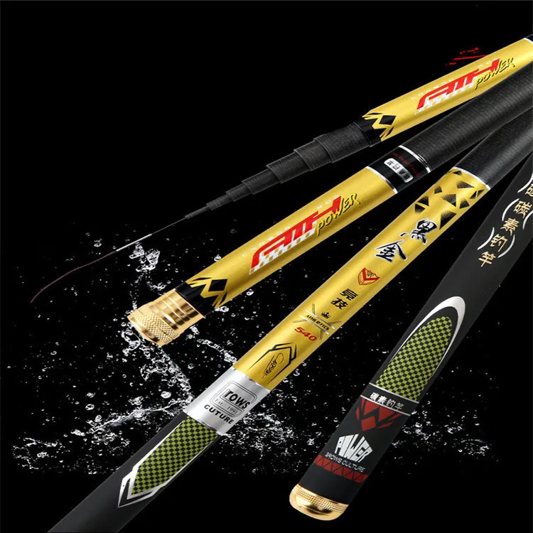 

Freshwater black gold spray paint non-slip fishing rods rivers and rivers can adapt to the use, Black gold, violent dragon