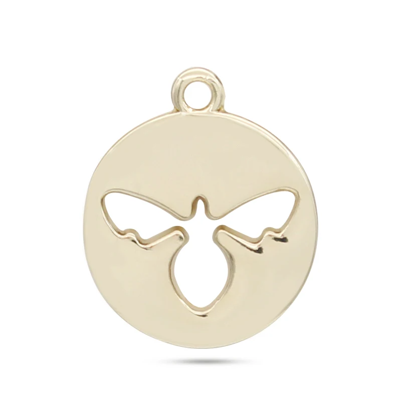 Custom fashion creative metal tags custom logo jewelry tags pendants charms