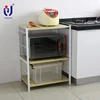 Adjustable kitchen spice rack microwave oven grill stand