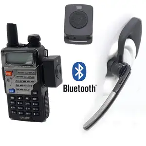 Bluetooth Wireless Adaptor PTT Headset Kenwood TYT Baofeng Radios