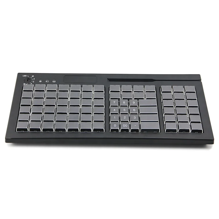 

84 Cherry MK Keys Pos Programmable Keyboard With Smart Card Reader, Black
