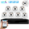 New 1080p cctv poe camera night vison colorful 2mp ip dome camera e-mail alret cctv kit 8ch audio record system