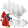 8 Holes Pine Cones Nuts Shaped Silicone Molds Cake Decorating Tools Mousse Ice Cream Chocolate Cupcake Pastry Baking Tools