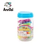 Kids colorful educational playdough tools plasticine color mud toy with transparent barrel
