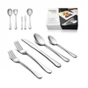 Factory inox flatware 18/10 stainless steel cutlery set 45pc for festival christmas party event gift