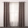 Customize design service grey floral jacquard curtain window sets