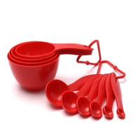 

High Quality food grade Kitchen gadgets tools 10pcs Plastic Measuring Cup And Spoon Set/ Powder Measuring Cup Set