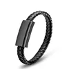 Leather Cuff Band USB Charging Cable Bracelet Fashion Wrist Data Charger Cord