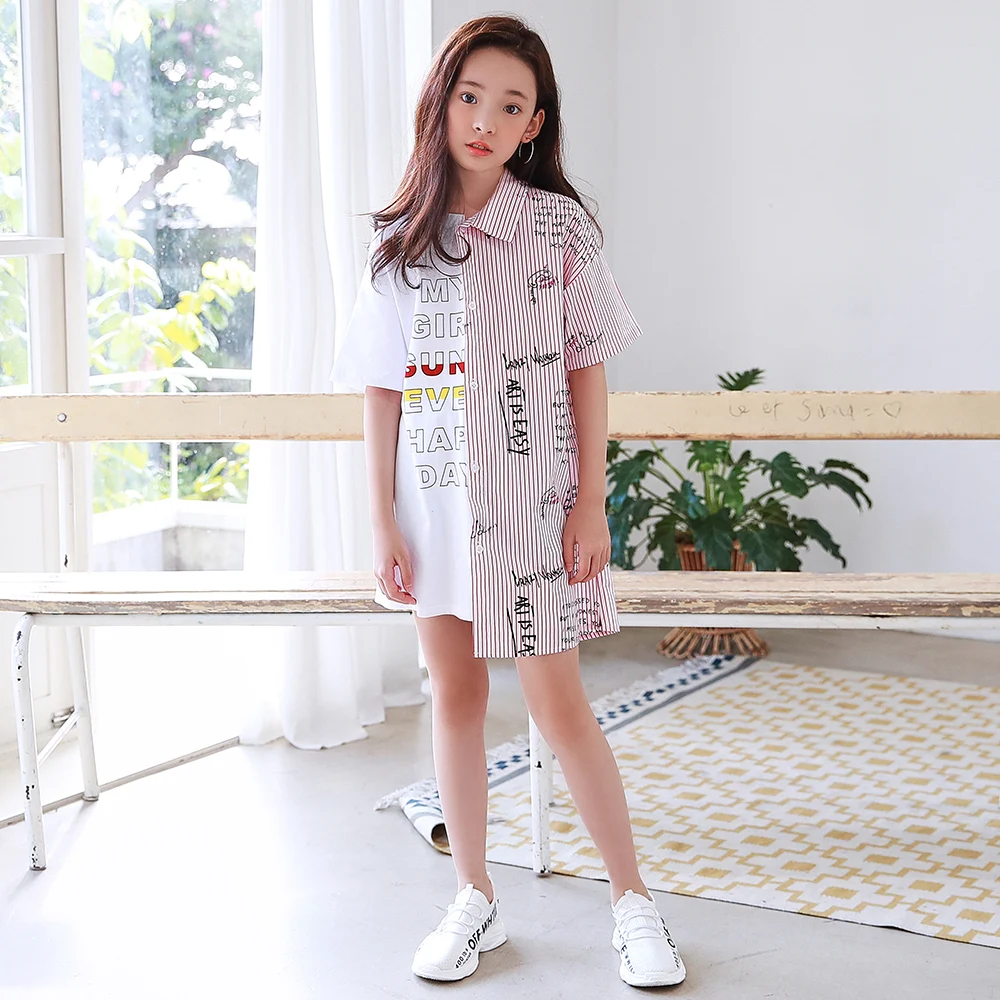 
Girls Summer Fashion Cotton Dresses Newly Designed Kids Fashion Clothes korean design fashion clothes 