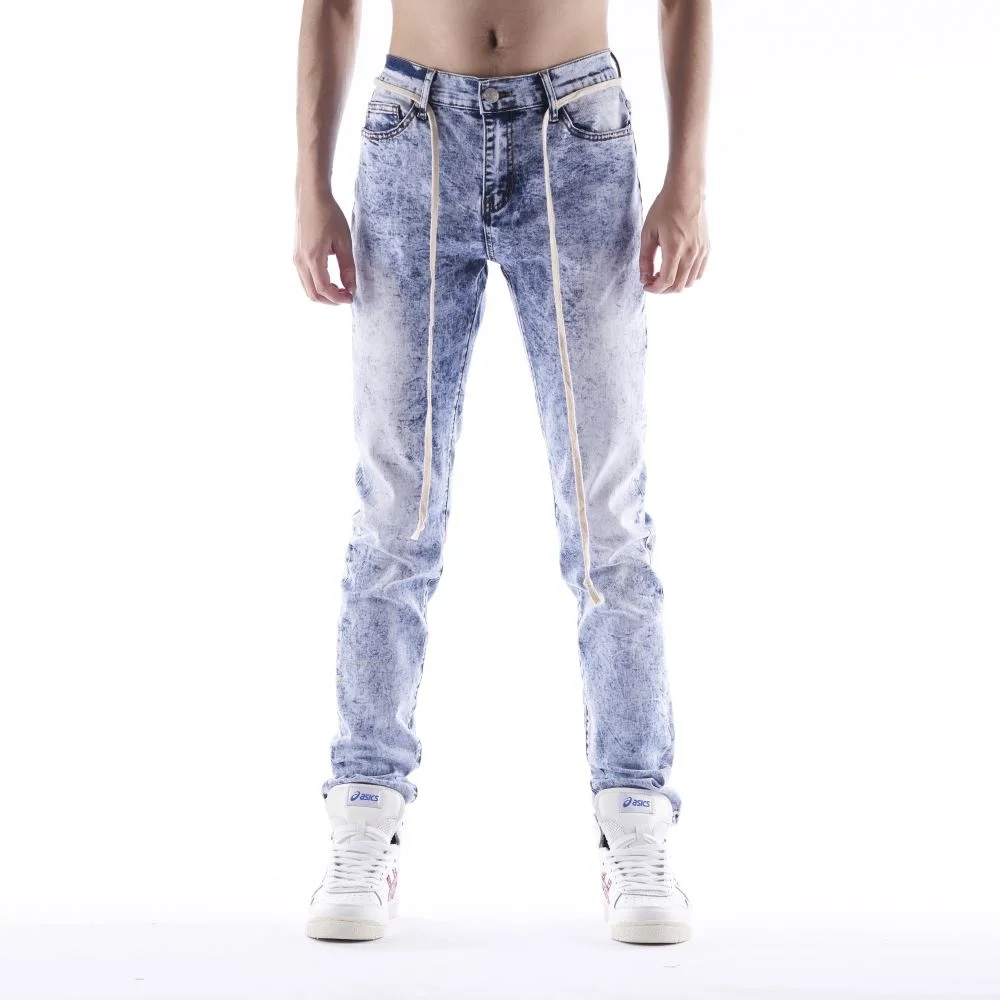 

DiZNEW Latest Stylish Top Man Super Skinny Distressed Mens Jeans, As picture or customized