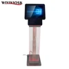china latest full hd lcd touch information kiosk/monitor/ pc with metal keyboard