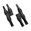 Easy Installation TUV Standard Waterproof 2To1 T MC4 Connect Auto Connector