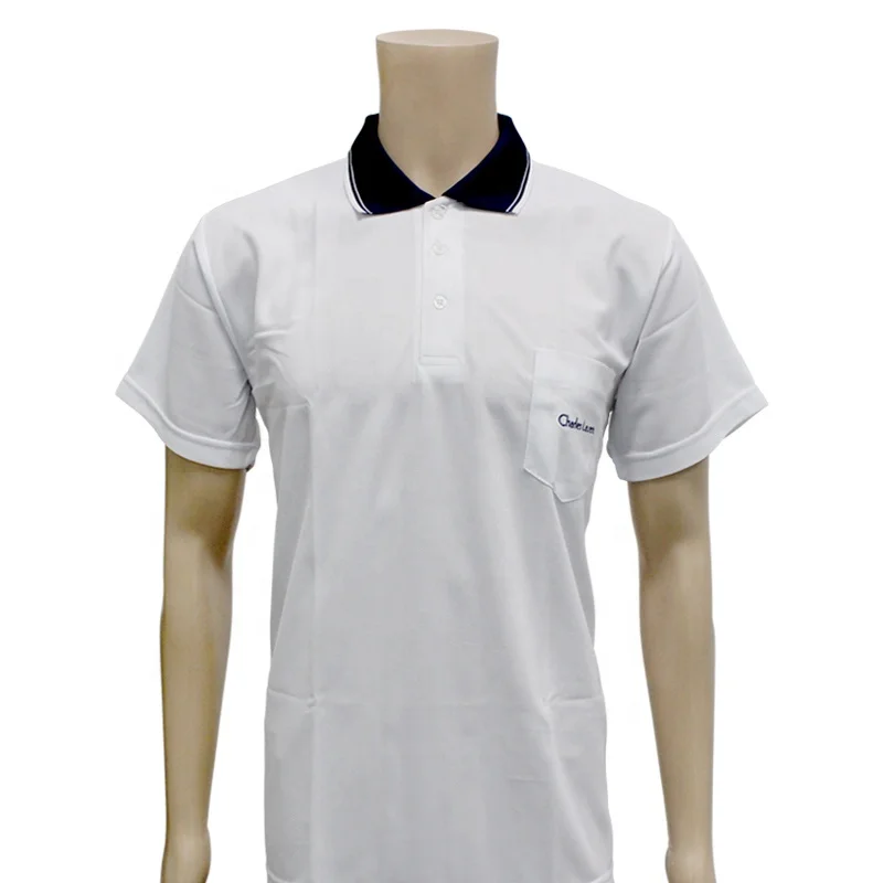 

unisex cheap bulk plain white polo shirt embroidery
