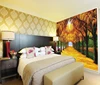 3d wall paper forest maple leaf viny wallpaper forest design wall mural wallpaper nature forest