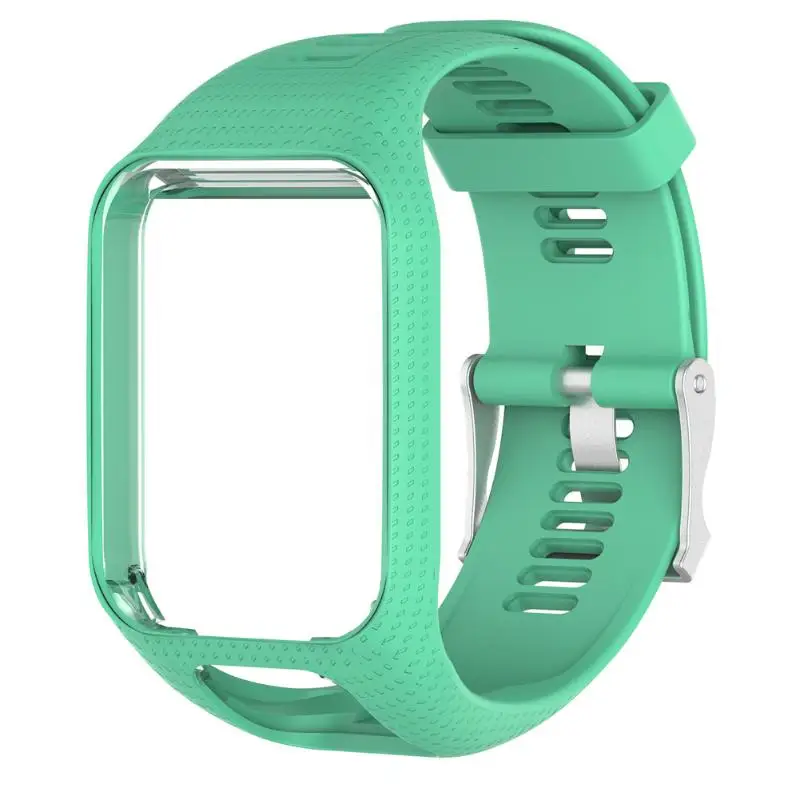 

11 Color Silicone Watchband Frame Replacement Watch Strap for TomTom Runner 2/ Runner 3/Spark/Spark 3/ Golfer 2/Adventurer