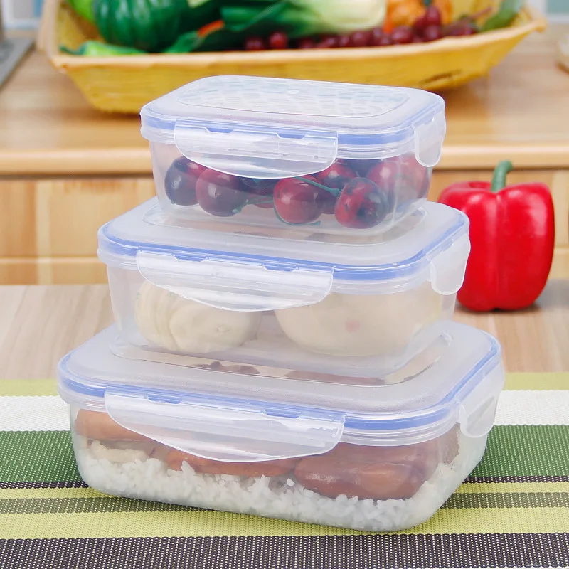 

Wholesale New design Microwave Safe clear Plastic Lunch Boxes disposable High Quality Plastic Lunch Box bento lunch box, Customized