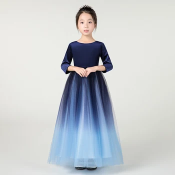 kids dress blue