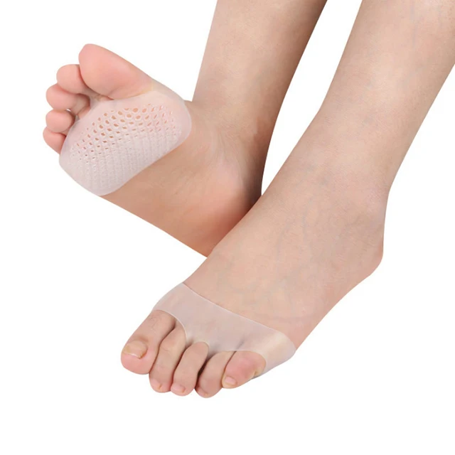 

Melenlt Top Selling Massage Breathable Ball of Foot Cushion Metatarsal Pad With Honeycomb Holes for Metatarsal Pain Relief, White/skin/black