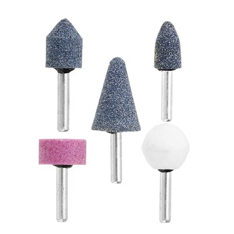 100 Pcs 1//8/" inch Assorted Mounted Stone Point Abrasive Grinding Wheel Bit Set