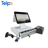Supermarket retail pos touch screen monitor pos terminal with peripheral