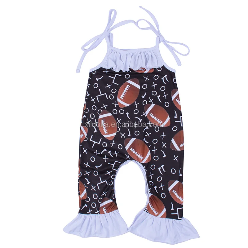 

Summer Baby Girls Jumpsuit Football Milk Silk Newborn Baby Clothes Romper, Picture