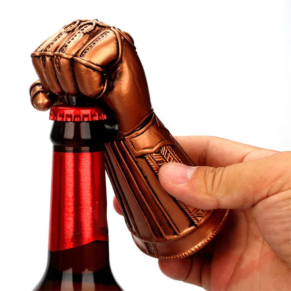

Creative Fashionable Useful Infinity Thanos Gauntlet Glove Metal Opener Beer Bottle Keychain