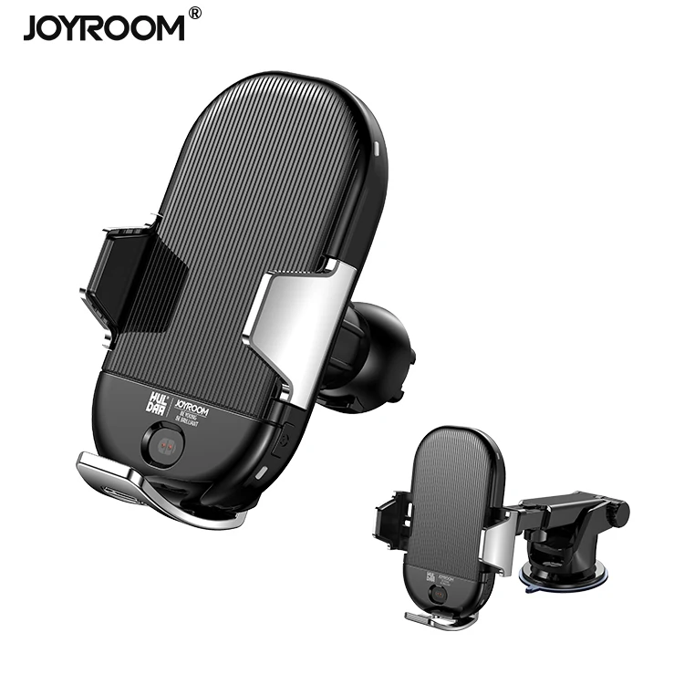 

Joyroom 2 in 1 infrared induction suction car holder dashboard phone mount air vent holder, Tarnish/black/red