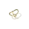wild wind simple golden lapis lazuli index finger chic 18k Cold ring punk knuckle joint ring metal jewelry wire creative ring