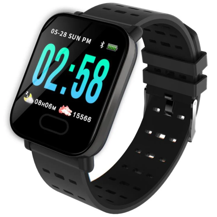 

2019 A6 new Android 3G women sport kids camera smart band men's GPS smartphone fitness band smart bracelet, Black/blue/brown
