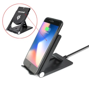 Consumer Electronics2019 wireless charger with stand for iphone charger wireless,For Samsung foldable wireless car phone charger