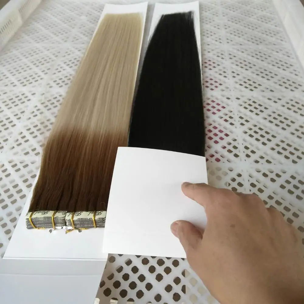 

100 Remy human hair extensions brazilian,wholesale natural tape hair