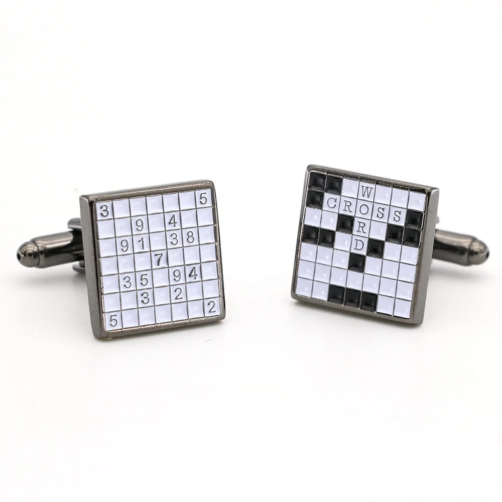 

Novelty Sudoku and Crossword Game Cufflinks