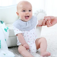 

2019 Ready To Ship Baby Bib For Feeding Multi-color Detachable Collar
