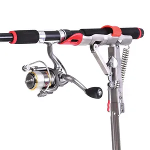 Fishing Rod Pole Bracket Stainless Steel High Spring Automatic Adjustable Sea Rod Stand Holder Fishing Bracket Holder