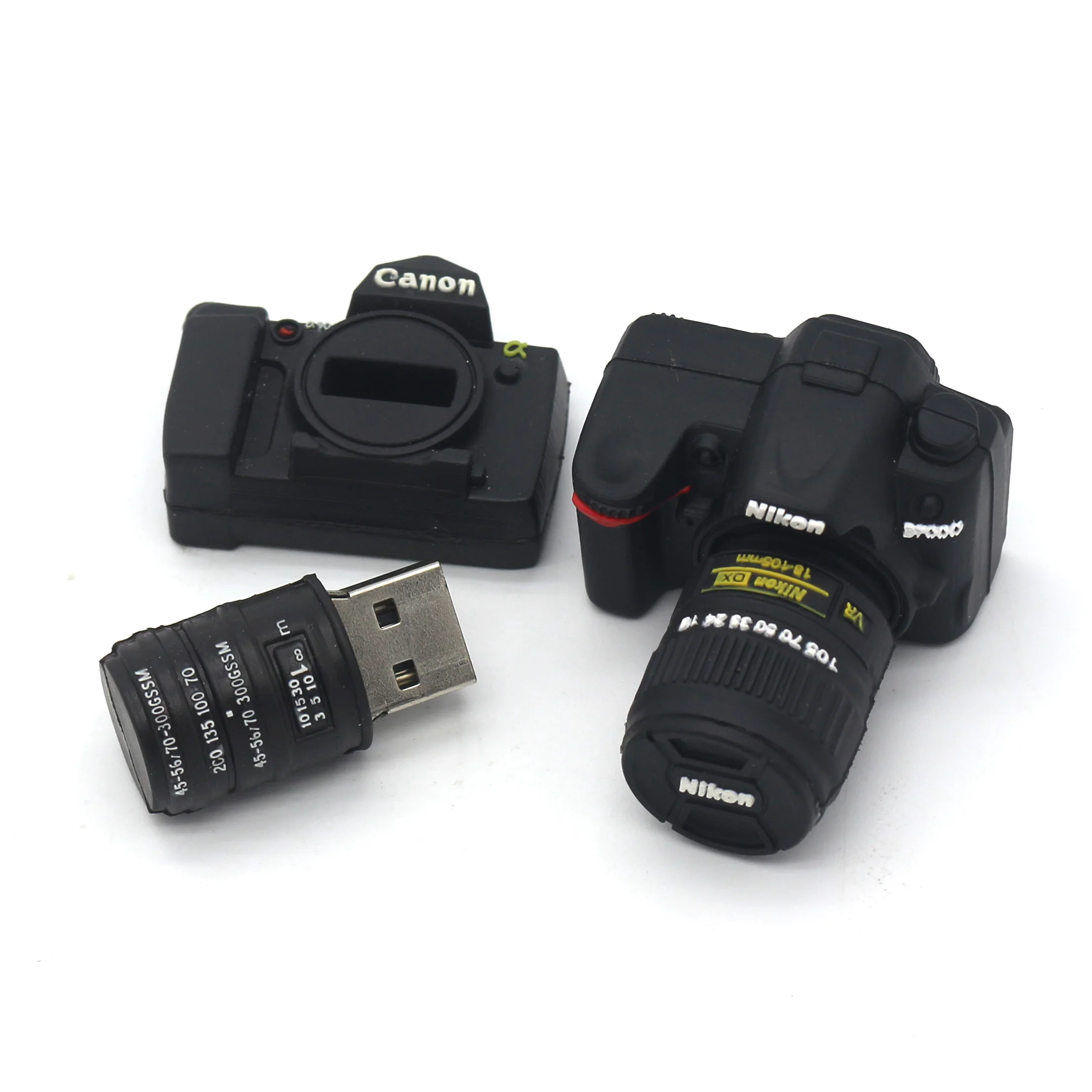 Promotion 3D PVC Soft Rubber Mini Camera USB Flash Drive