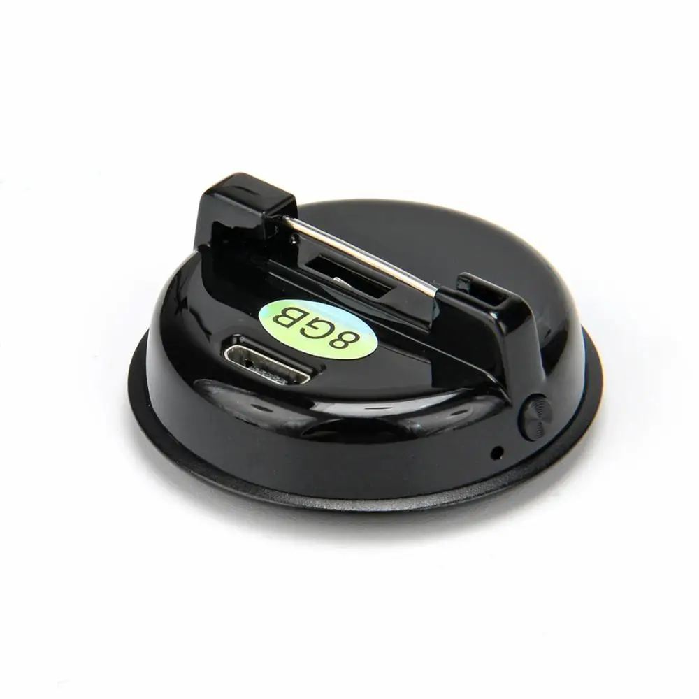 

QZT spy voice recorder device Button Audio Mini Digital pin Voice Recorder, Black