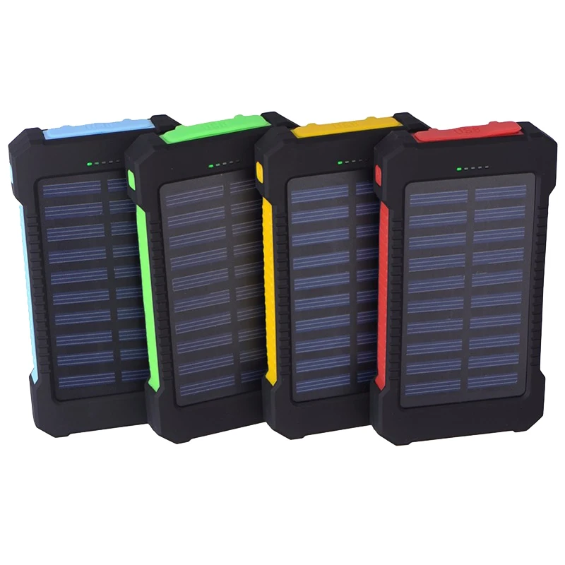 

2021 usb solar energy portable mobile power bank 10000mah OEM, Green, yellow,black,orange