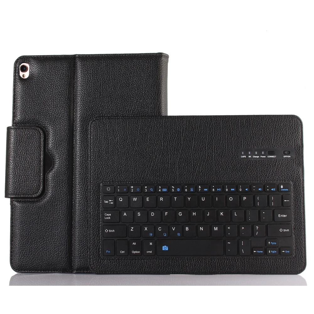 

Litchi Pattern Leather Flip Stand Wireless Keyboard Case for iPad Air 10.5 2019, Black, red, pink, white