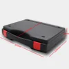 Anti-corrsion household plastic tool case with arc-shaped handle for mechanical hardware fittings in Zhejiang, China