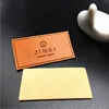 Custom logo clothing Label leather patch for jeans