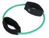O shape ring Latex made leg training resistance exercise tube with ankle padded strap
