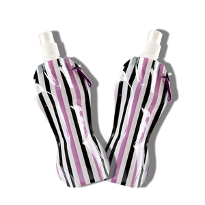 Image of Customized design wholesale biodegradable plastic folding drinking water bottle