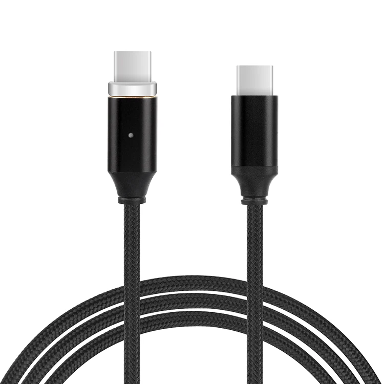 

Custom Multi 3 In 1 Nylon Braided Cable Mobile Phone Fast Charger Type C To Type C Magnetic Data Cable