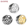 Evorte NEW arrival hot fashion stainless steel silver star ear plugs body jewelry tunnels pair selling