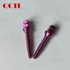 QCTI titanium custom titanium 12 point flange bolt m7 with anodized colors