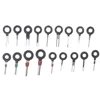 18PCS Car Plug Circuit Board Wire Terminal Connector Crimp Pin Back Needle Remove Tool