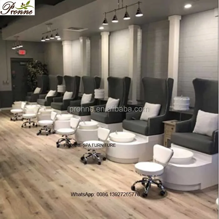 

nail shop swivel lady spa chair/foot spa massage chair with sink, Optional